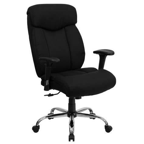 Flash Furniture Big & Tall 400 lb. Rated High Back Black Fabric Executive Ergonomic Office Chair ...