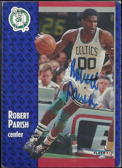 1991-92 Fleer Robert Parish autograph | Robert parish, Parish, Robert