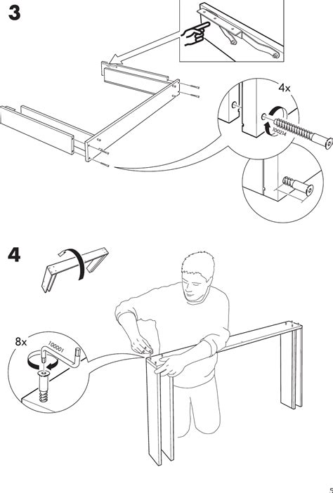 Ikea Hagalund Sofa Bed Frame Assembly Instruction