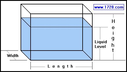 Rectangular Tank Calculator