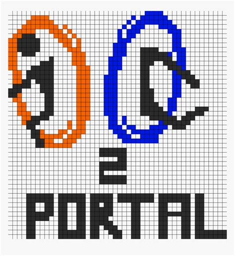 Portal Gun Pixel Art, HD Png Download - kindpng