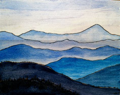 Blue Ridge Mountains Painting at PaintingValley.com | Explore collection of Blue Ridge Mountains ...