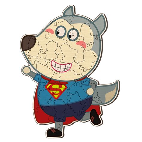 Super Wolfoo - Wooden Jigsaw Puzzle Learning Toys – Wolfoo World Store