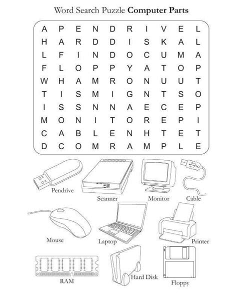 Computer Coloring Page And Tracable Free Printable