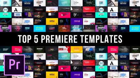 TOP 5 Best Templates For Adobe Premiere Pro - YouTube