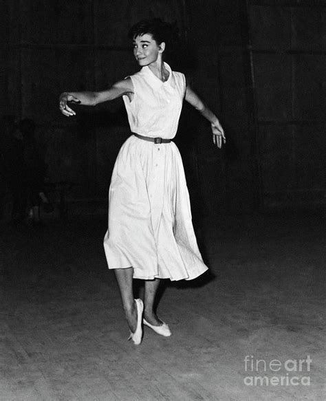 Audrey Hepburn Dancing The Gavotte by Bettmann