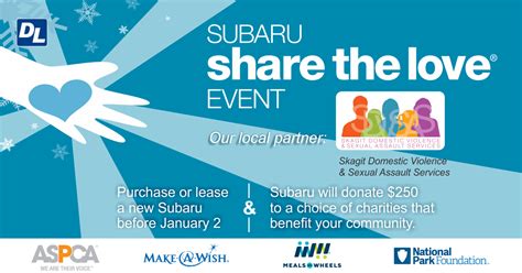 Subaru Share the Love Event - Skagit Domestic Violence & Sexual Assault ...