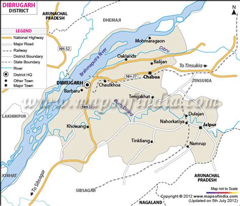 Dibrugarh District Map