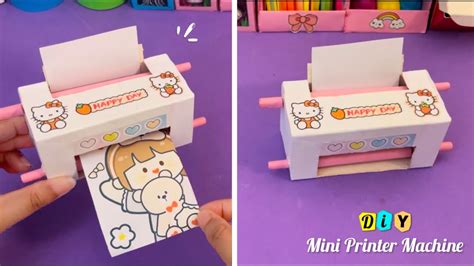 DIY Cute Mini Printer Machine making 😱 easy craft ideas / how to make/ paper craft / art and ...