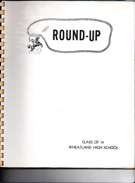 1941 Wheatland High School Yearbook, Roundup, Wheatland, Wyoming - Elementary & High Schools