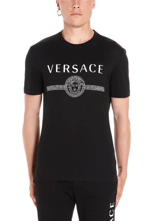 Versace Cotton Vintage Logo T-shirt in Black for Men - Lyst