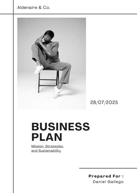 Business Plan Cover Page Design