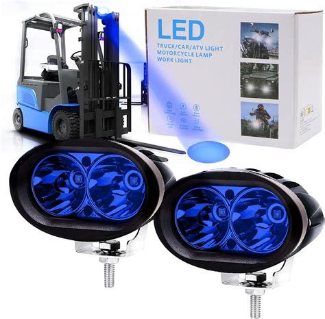 Buy Oval Blue Led Forklift Light, 20W LED Forklift Lights 12V-80V ...