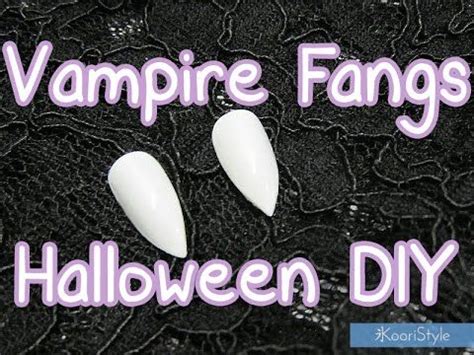 【DIY】 Easy Vampire Fangs For Halloween ★! (Sub Español) | Vampire fangs ...