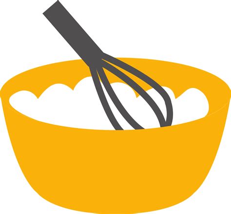 OnlineLabels Clip Art - Baking Whisk And Bowl