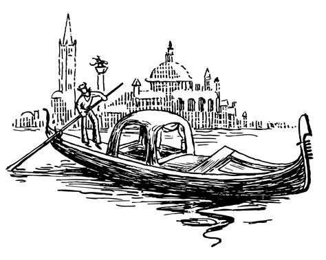 Gondola In Venice Illustration Free Stock Photo - Public Domain Pictures