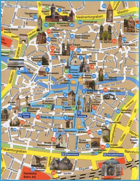 Frankfurt Map Tourist Attractions - TravelsFinders.Com