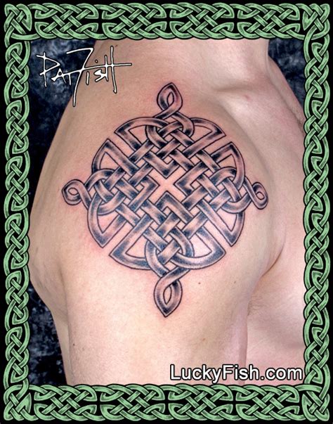 'Inner Strength' Celtic Knot Tattoo — LuckyFish, Inc. and Tattoo Santa ...