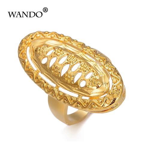 Wando Ethiopian wedding ring Gold Color ring for Arab/African/Middle ...