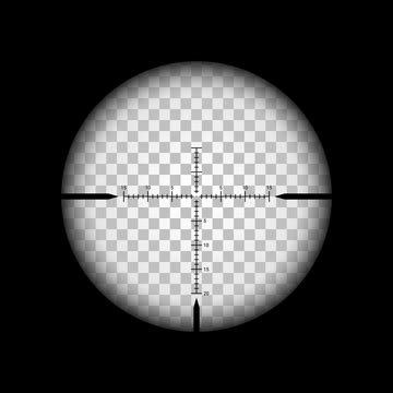 Sniper Scope Sight View Crosshair, Veiw, Aim, Bullet PNG and Vector ...