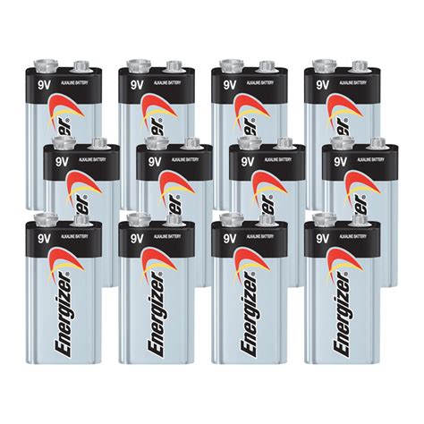 Energizer Max 9V Alkaline Battery, 12 bulk - TheBatterySupplier.Com