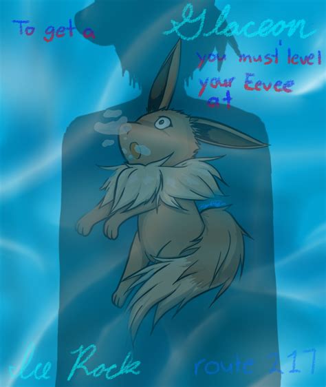 Eevee to Glaceon by IdelaK on DeviantArt