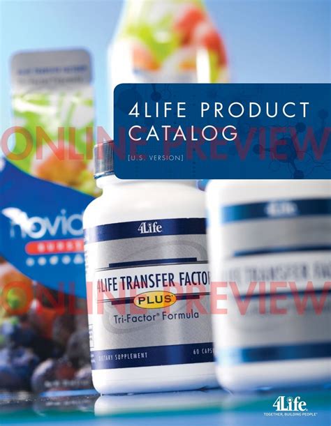 4LIFE PRODUCT CATALOG - 4Life Research