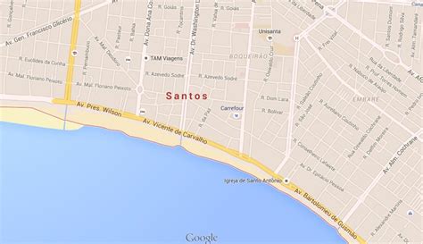 Map of Santos