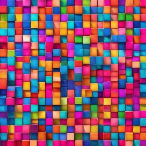 Premium AI Image | Colorful aesthetic square background design