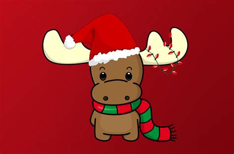 Cute Anime Christmas Animals Wallpapers - Wallpaper Cave