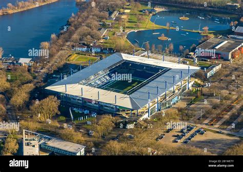 Aerial photo, football stadium Schauinsland-Reisen-Arena, MSV Duisburg Arena, sports park ...