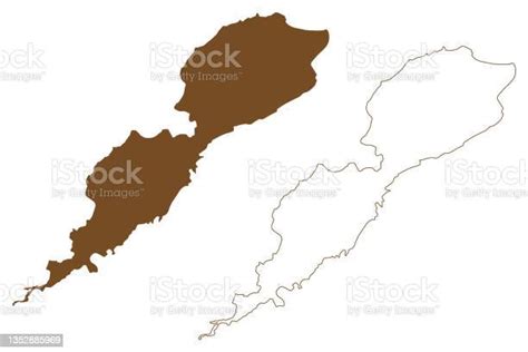 Umnak Island Map Vector Illustration Scribble Sketch Umnak Map向量圖形及更多側影圖片 - iStock