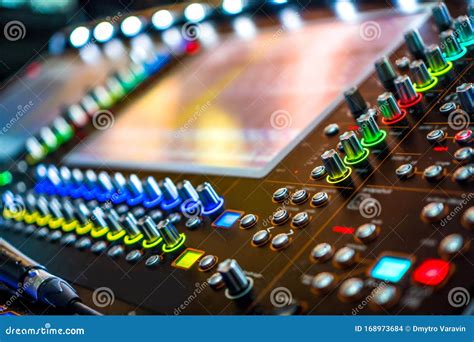 Sound effects soundboard. stock photo. Image of electronic - 168973684