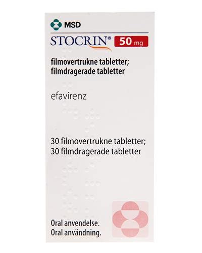 Stocrin tabletter 50mg 30stk - Apotek 1