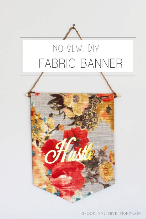 Creative DIY Fabric Banner Signs