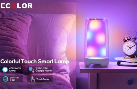 ECOLOR Smart Table Lamp - A Cool Lamp with Touch Features