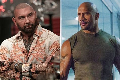 Dave Bautista tira una pulla a Dwayne Johnson: "Quiero ser un buen ...