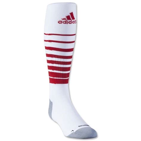 adidas Team Speed Soccer Sock - White/Red - 5130180WhiRed ...