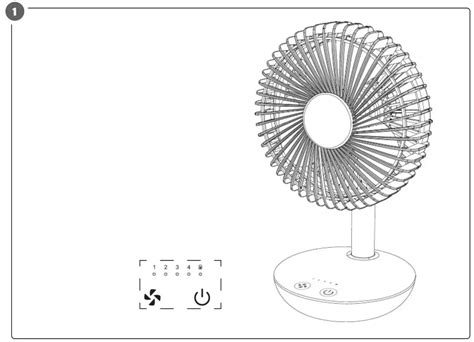 anslut 022491 Battery Powered Table Fan User Manual