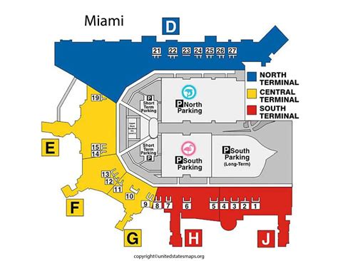 Miami Airport Map | Map of Miami Airport Concourses