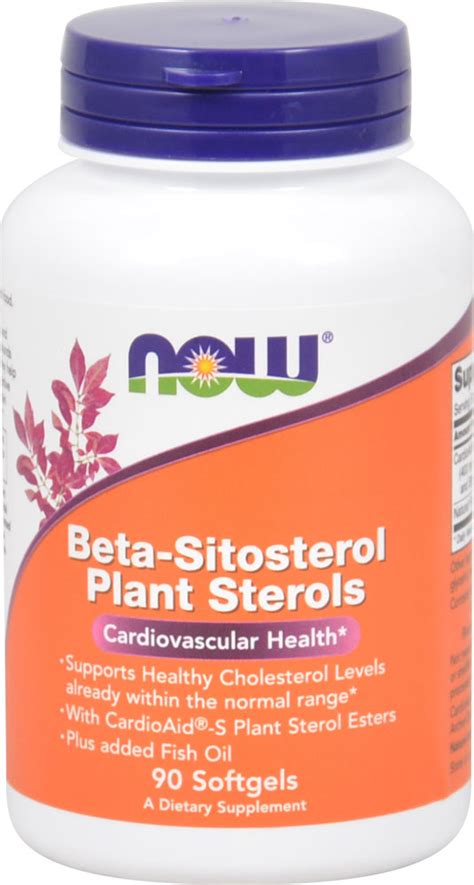 NOW Foods Beta-Sitosterol Plant Sterols -- 90 Softgels - Vitacost