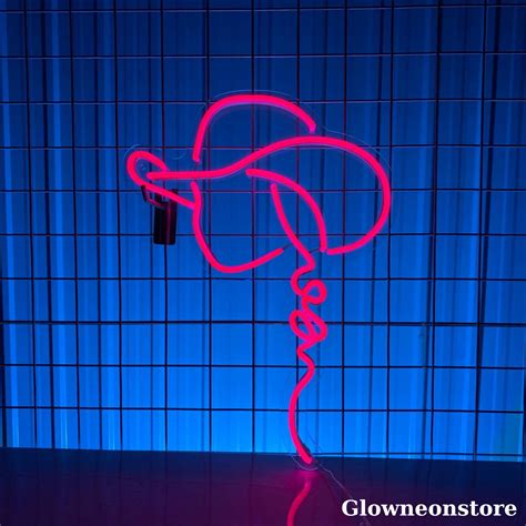 Glowneon Cowgirl Neon Sign, Cowgirl Led Sign, Custom Girl Line Art LED Light, Country Living ...