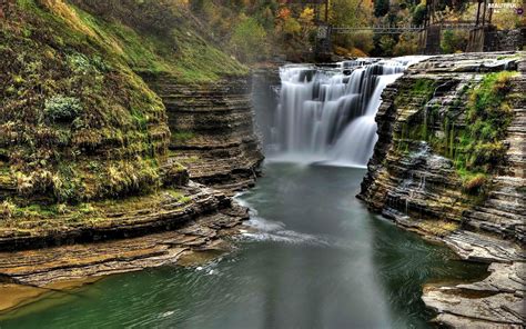 rocks, waterfall, VEGETATION, River - Beautiful views wallpapers: 1920x1200