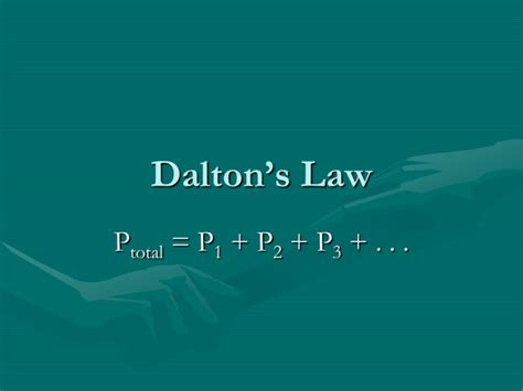 Dalton`s Law