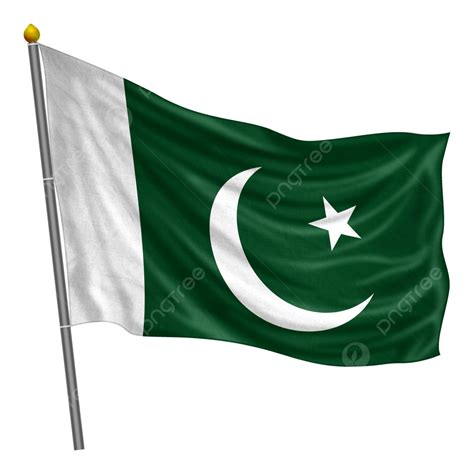 Pakistan Flag Fluttering With Cloth Texture, Pakistan, Flag, Clipart ...