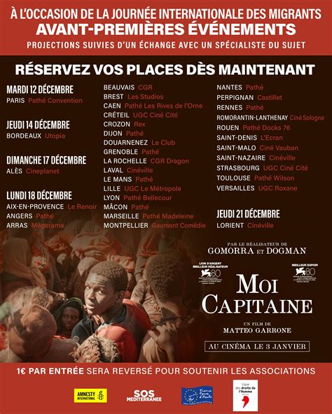 Ciné "Moi capitaine" à Caen - Amnesty International France