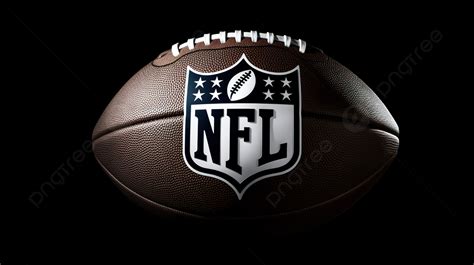 The Nfl Football Is On A Black Background, Pictures Of The Nfl Logo, Nfl, Football Background ...