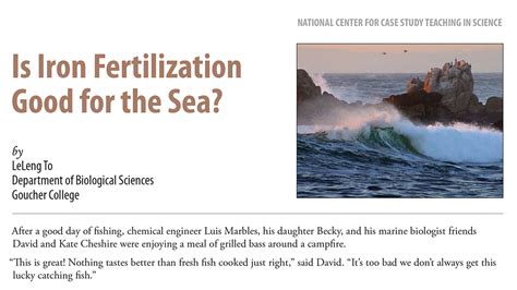 Is Iron Fertilization Good for the Sea? | NSTA