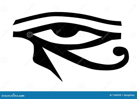 Eye of Horus tribal tattoo stock vector. Illustration of symbol - 7348958