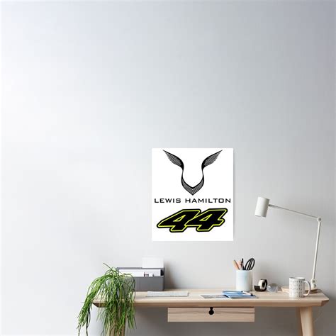 "Lewis Hamilton 44 Logo" Poster for Sale by Guillaume7 | Redbubble